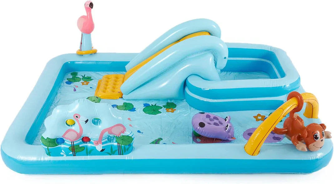 Keren™ | Aufblasbarer Dschungel-Pool mit Rutsche